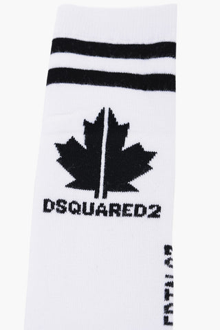 Solid Color Long Socks with Contrasting Details