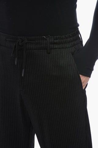 Pantaloni SPIAGGIA in Jersey di Lana con Motivo a Righe