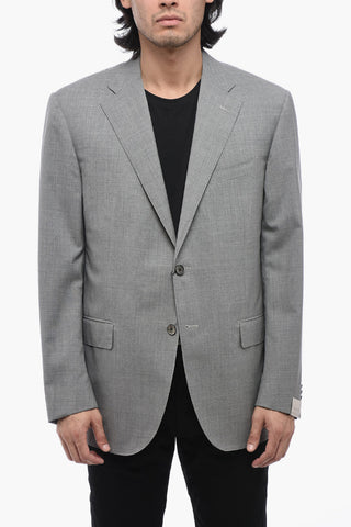Blazer LEADER in Lana con Tasche ad Aletta