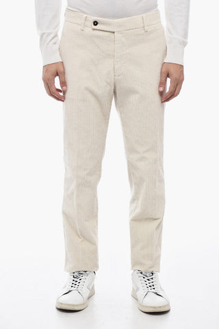 Corduroy MORELLO Pants with Logo