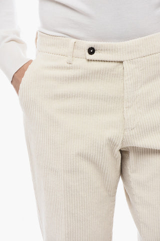 Corduroy MORELLO Pants with Logo
