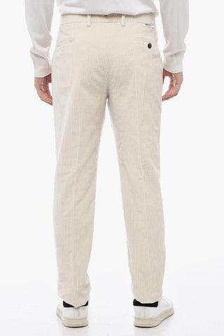 Corduroy MORELLO Pants with Logo