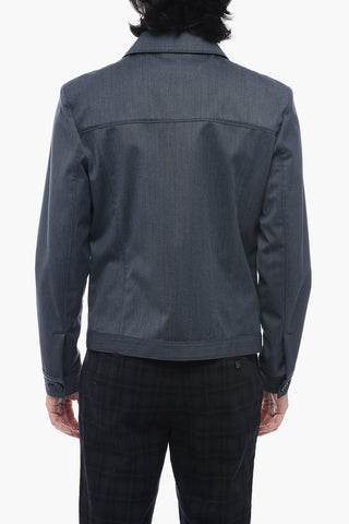 ID Overshirt IDENTITY a Tinta Unita con Doppio Taschino