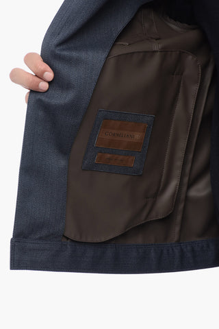 ID Overshirt IDENTITY a Tinta Unita con Doppio Taschino