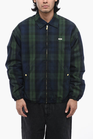 Tartan Windbreaker with Pile Lining