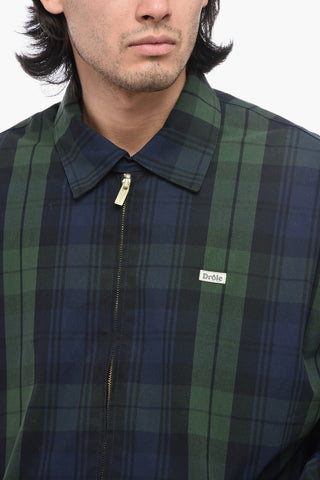 Tartan Windbreaker with Pile Lining