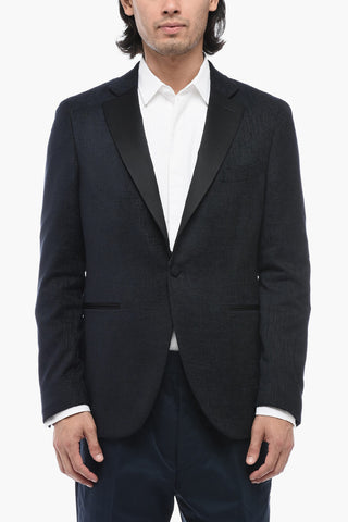 CC COLLECTION Viscose Blend Blazer with Welt Pockets