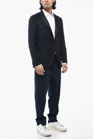 CC COLLECTION Blazer in Misto Viscosa con Tasche a Filo