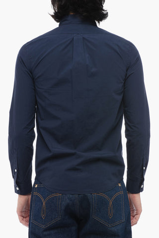 Camicia Button-Down con Logo Ricamato