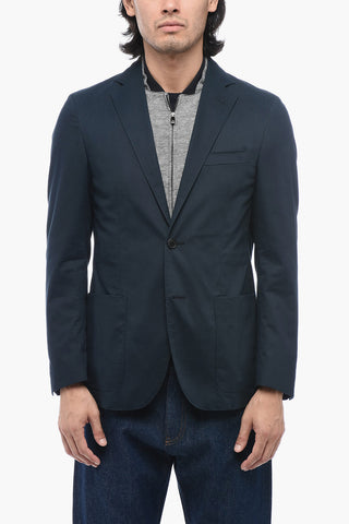 ID Cotton-blended IDENTITY Blazer with Removable Layer
