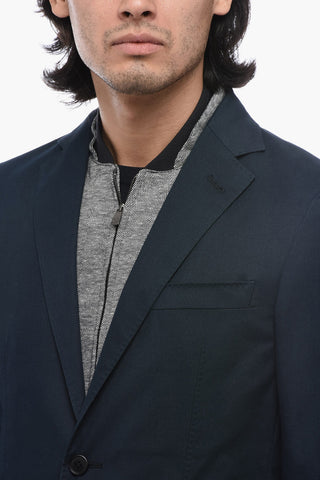ID Cotton-blended IDENTITY Blazer with Removable Layer