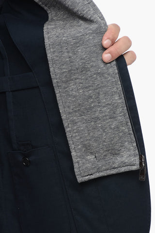 ID Cotton-blended IDENTITY Blazer with Removable Layer