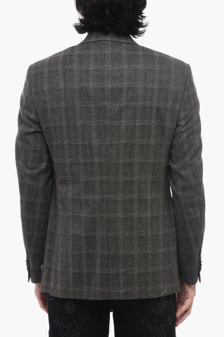 CC COLLECTION Wool Checked Blazer