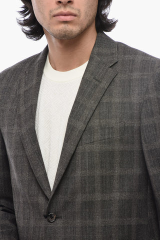 CC COLLECTION Wool Checked Blazer