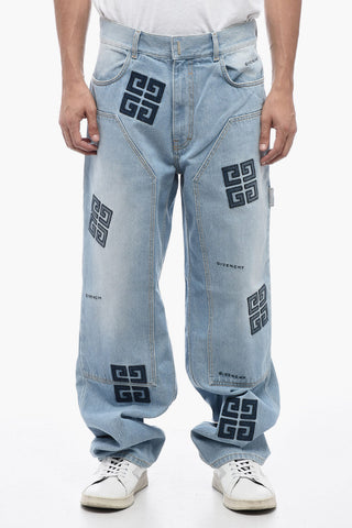 Carpenter Denims with Embroidered Multi -Logo