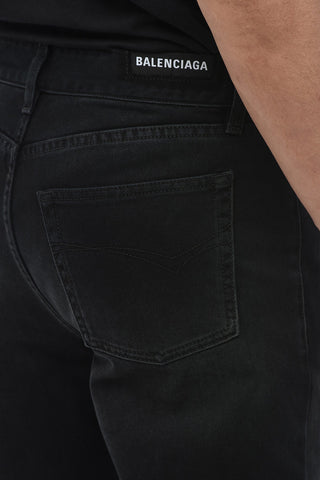 Jeans Slim Fit con Effetto Delavé