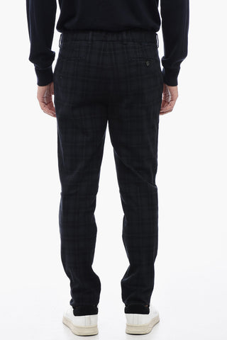 Pantaloni MORELLO Slim Fit con Motivo Check