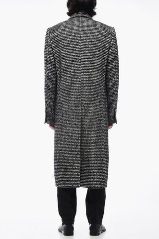 RE-EDITION Double-Breasted Coat with Houndsthooth Motif