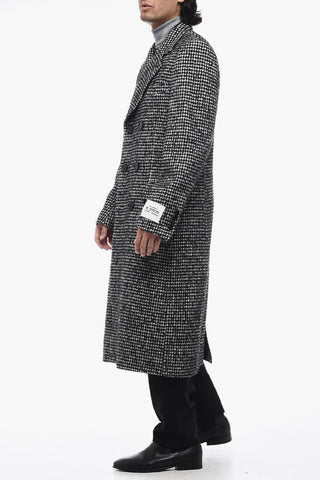 RE-EDITION Double-Breasted Coat with Houndsthooth Motif