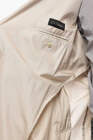 CC BROTHERS Silk Waterproof Trench with Double Breast