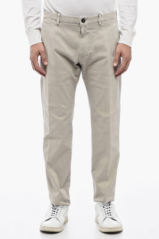Pantaloni Chino Testurizzato con Fit Slim