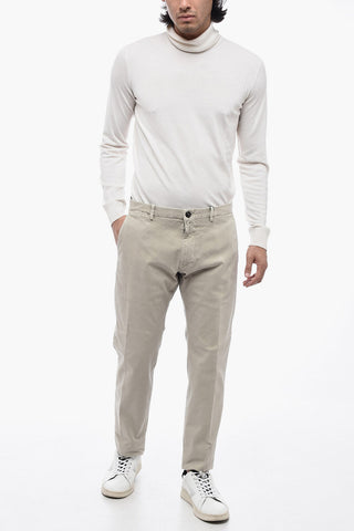 Pantaloni Chino Testurizzato con Fit Slim
