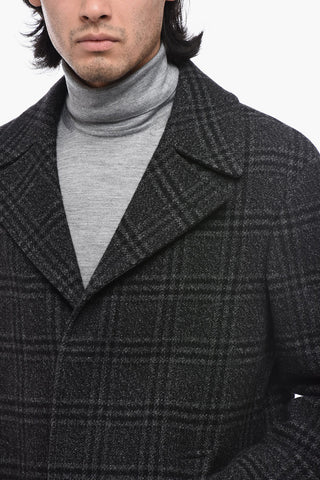 Wool Short Coat with Hidden Placket