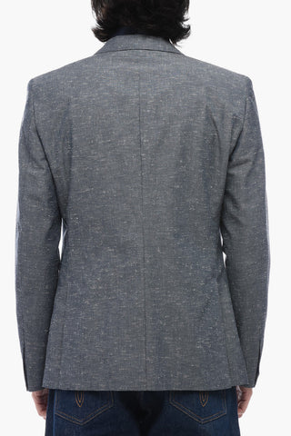 CC COLLECTION Halbgefütterter Blazer aus Baumwolle mit Pattentaschen