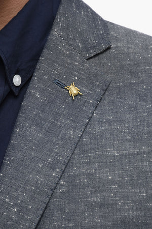 CC COLLECTION Halbgefütterter Blazer aus Baumwolle mit Pattentaschen