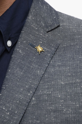 CC COLLECTION Halbgefütterter Blazer aus Baumwolle mit Pattentaschen