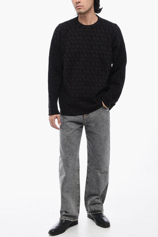 Pullover Girocollo con  Motivo Logo