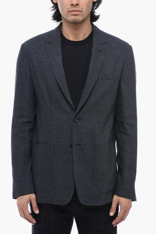 ID Linen-blend Unlined Blazer