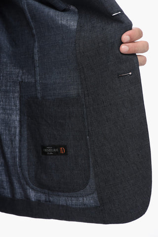 ID Linen-blend Unlined Blazer
