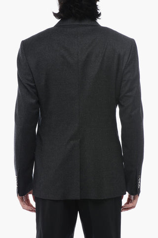 TAILORED Blazer Aus Wolle, Doppelreiher Mit Spitzenrevers