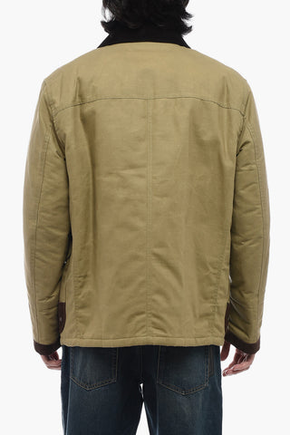 ARCHIVE Quilted Canvas Jacket with Metal Hook Fastening