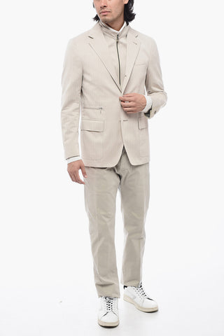 ID Blazer IDENTITY a Doppio Strato con Fantasia a Righe