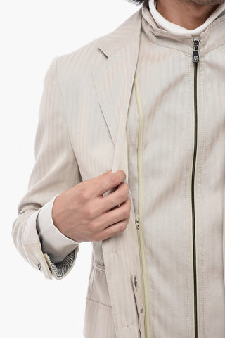 ID Blazer IDENTITY a Doppio Strato con Fantasia a Righe