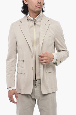 ID Blazer IDENTITY a Doppio Strato con Fantasia a Righe