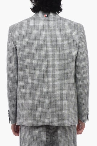 Check Motif Tailored Blazer with Pocket Detailing