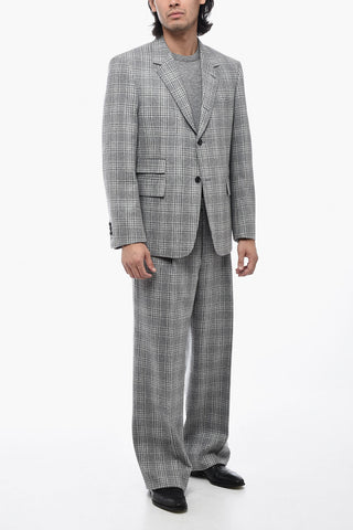 Check Motif Tailored Blazer with Pocket Detailing