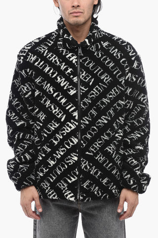 JEANS COUTURE Giubbotto in Pile-Borg con logo All-Over