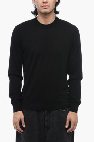 Crew Neck Jacquard Silk Blend Sweater