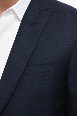Blazer ACADEMY in Misto Lana e Seta con Rever a Lancia
