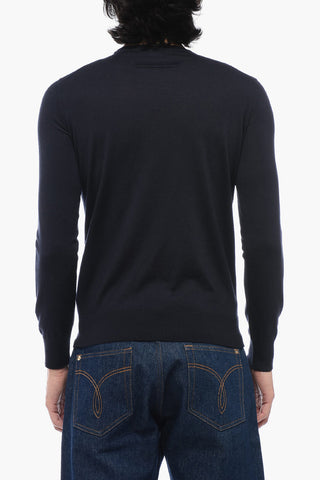 Crew Neck Cashmere and Silk Sweater