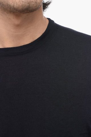Crew Neck Cashmere and Silk Sweater