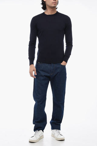 Crew Neck Cashmere and Silk Sweater