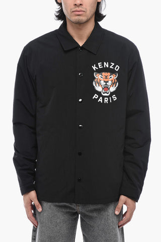 Printed Logo LUCKY TIGER Windbreaker
