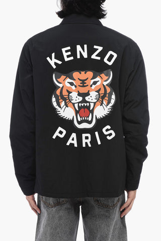 Printed Logo LUCKY TIGER Windbreaker
