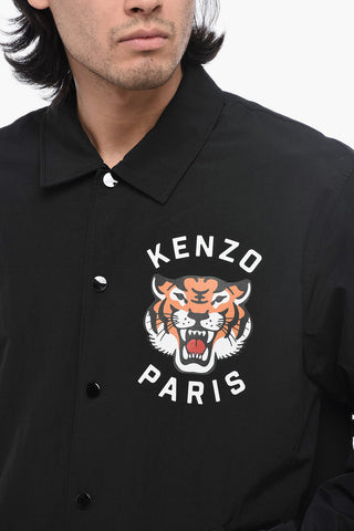 Printed Logo LUCKY TIGER Windbreaker