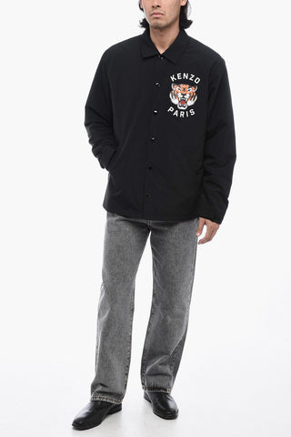 Printed Logo LUCKY TIGER Windbreaker